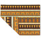 African Masks Linen Placemat - Folded Corner (double side)