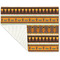 African Masks Linen Placemat - Folded Corner (single side)