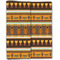 African Masks Linen Placemat - Folded Half (double sided)