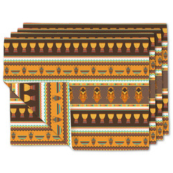 African Masks Linen Placemat