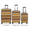 African Masks Luggage Bags all sizes - With Handle