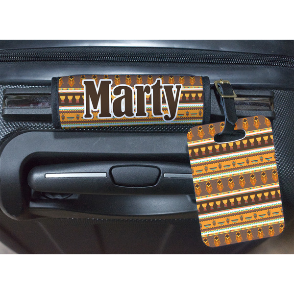 African Masks Luggage Wrap & Tag