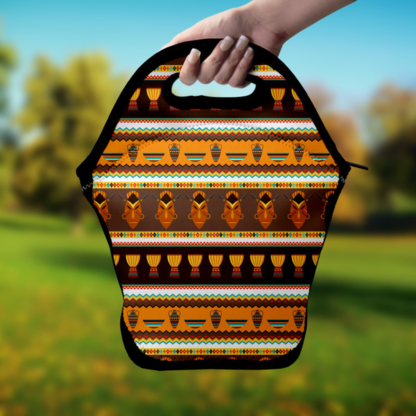 African Masks Lunch Bag - Hand
