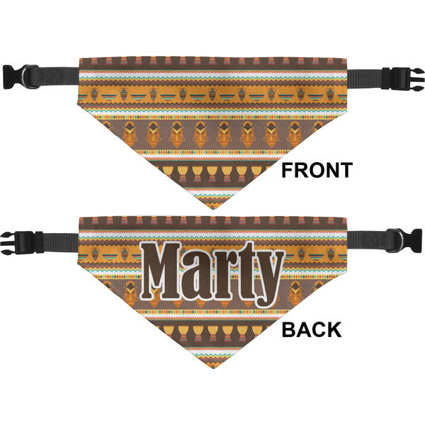 African Masks Medium Dog Bandana Approval
