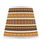 African Masks Poly Film Empire Lampshade - Front View