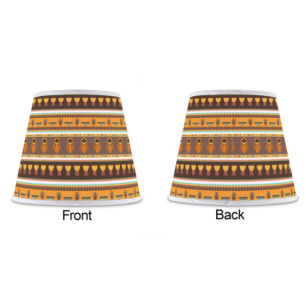 African Masks Poly Film Empire Lampshade - Approval