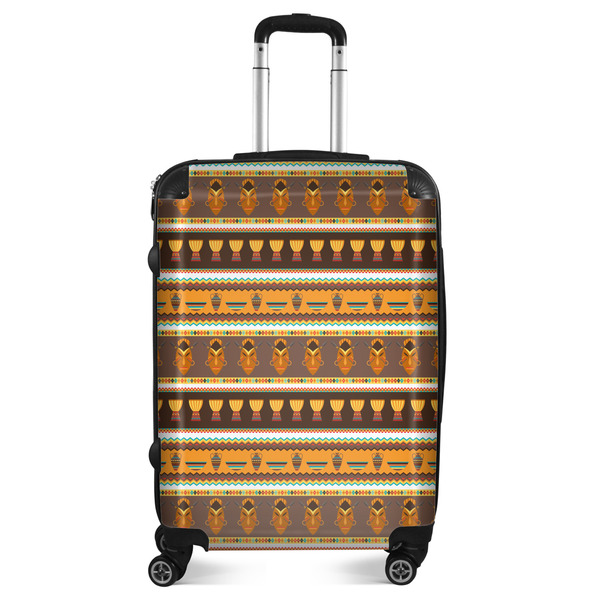 Custom African Masks Suitcase - 24" Medium - Checked