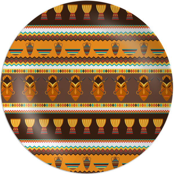 Custom African Masks Melamine Plate