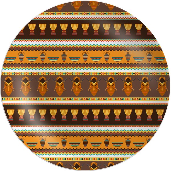 Custom African Masks Melamine Plate