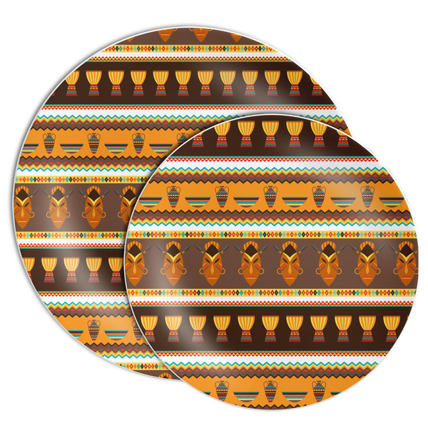 African Masks Melamine Plates - PARENT/MAIN