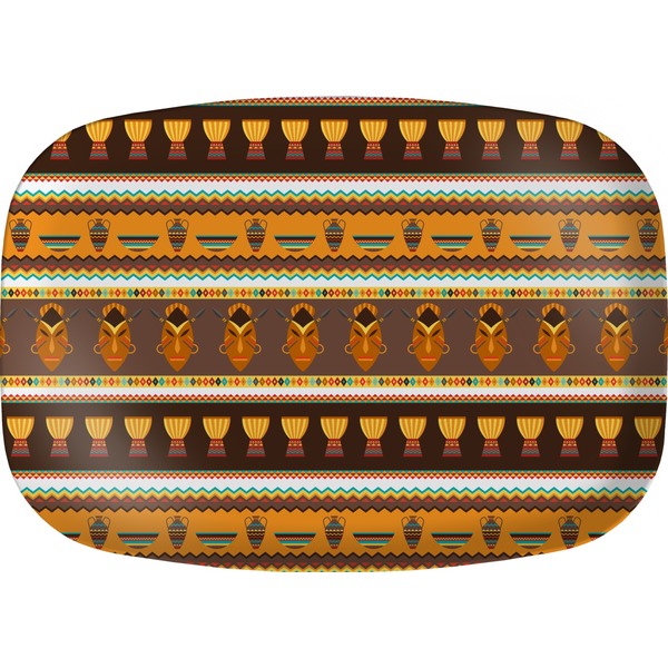 Custom African Masks Melamine Platter