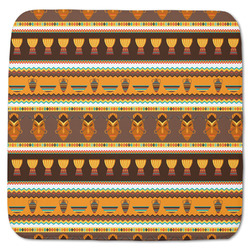 African Masks Memory Foam Bath Mat - 48"x48"