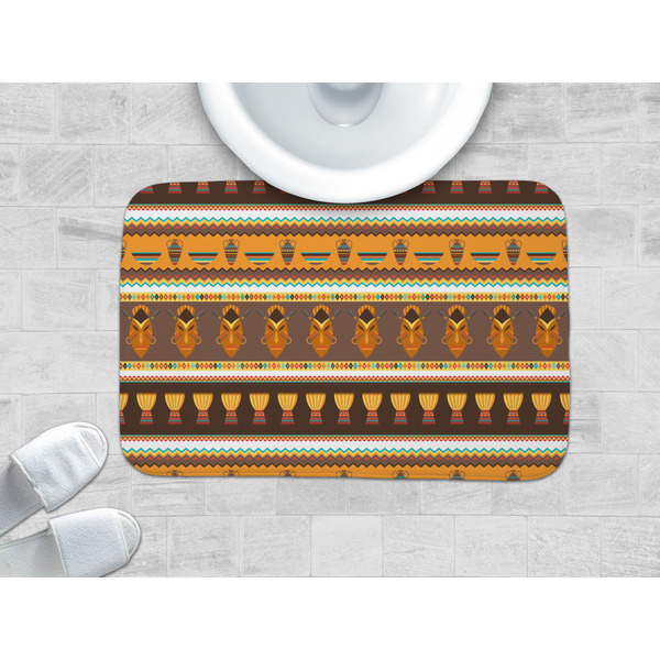 African Masks Memory Foam Bath Mat - LIFESTYLE 34x21