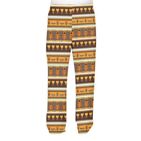 African Masks Men's Pjs Back - on model