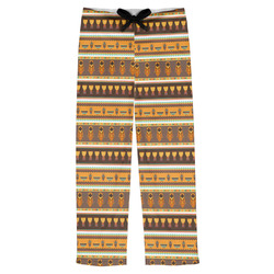 African Masks Mens Pajama Pants - S