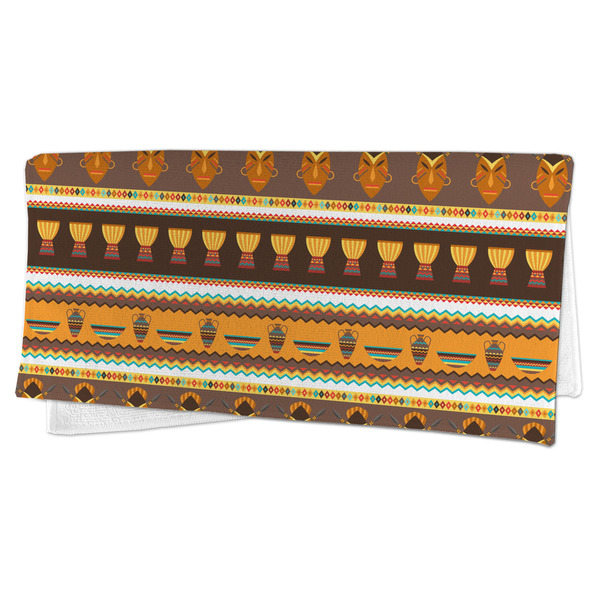 African Masks Microfiber Dish Rag - FOLDED (half)