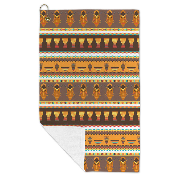 African Masks Microfiber Golf Towels - FOLD