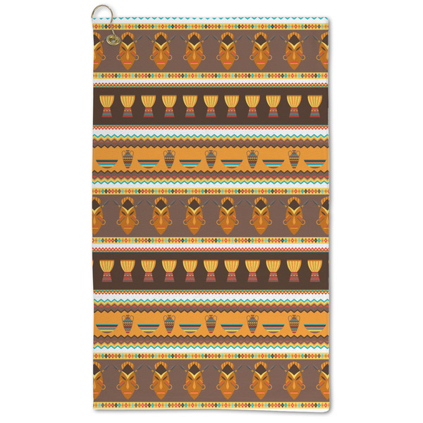 Custom African Masks Microfiber Golf Towel