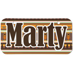 African Masks Mini/Bicycle License Plate (2 Holes)