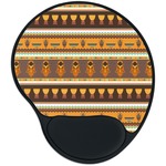 African Masks Mouse Pad with Wrist Support