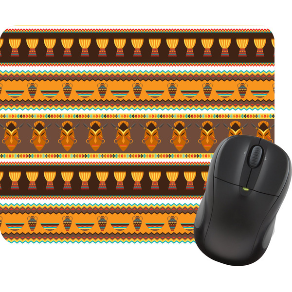 Custom African Masks Rectangular Mouse Pad