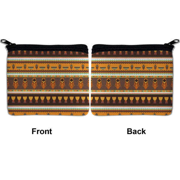 African Masks Neoprene Coin Purse - Front & Back (APPROVAL)