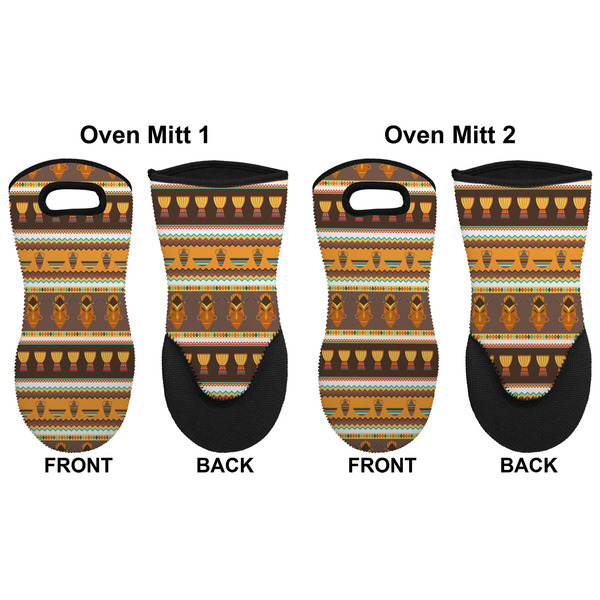 African Masks Neoprene Oven Mitt - Set of 2 - Approval
