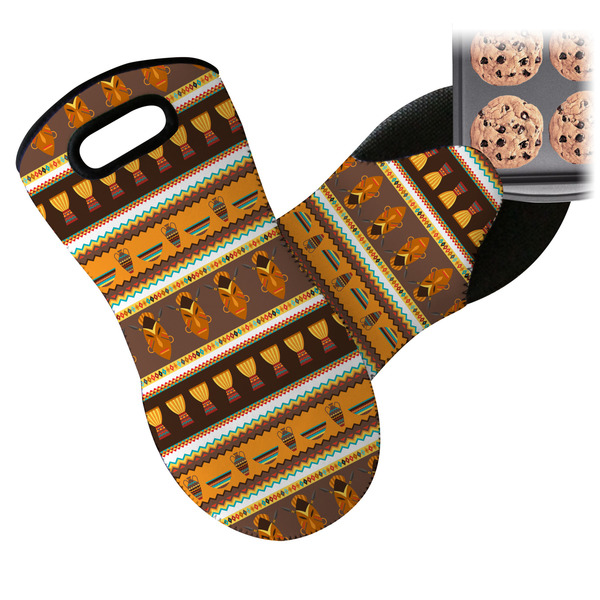 African Masks Neoprene Oven Mitt