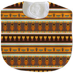 African Masks Velour Baby Bib