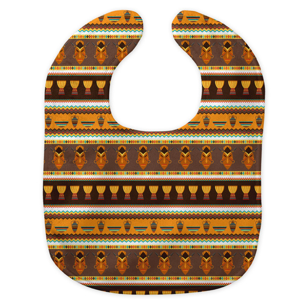 African Masks New Bib Flat Approval