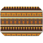 African Masks Dining Table Mat - Octagon (Single-Sided)