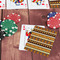 African Masks On Table with Poker Chips
