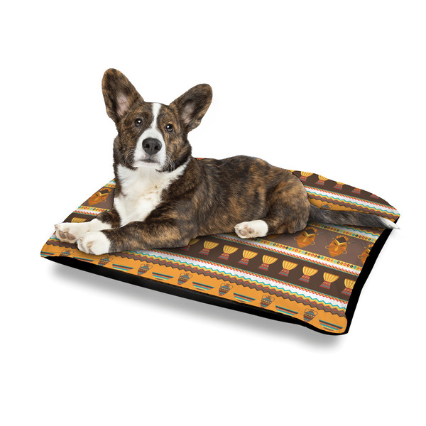 African Masks Outdoor Dog Beds - Medium - IN CONTEXT
