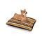 African Masks Outdoor Dog Beds - Small - IN CONTEXT