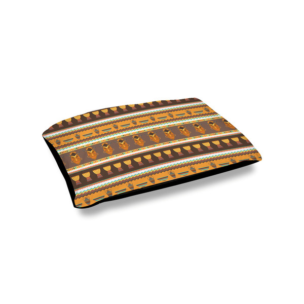 Custom African Masks Outdoor Dog Bed - Small