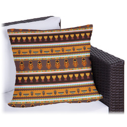 African Masks Outdoor Pillow - 18"