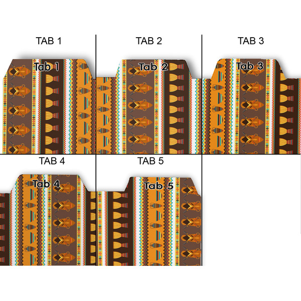 African Masks Page Dividers - Set of 5 - Approval