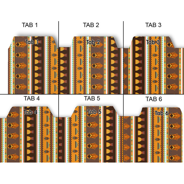 African Masks Page Dividers - Set of 6 - Approval