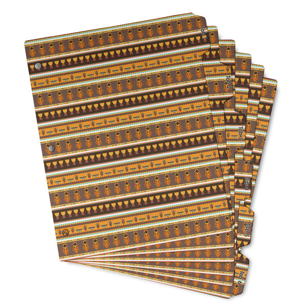 African Masks Page Dividers - Set of 6 - Main/Front