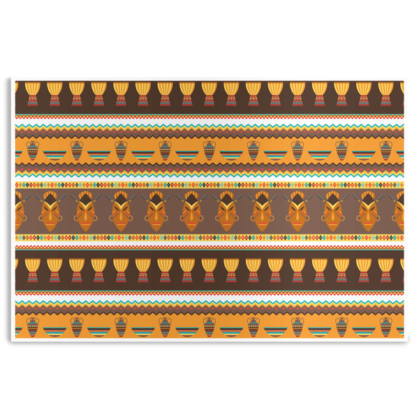 Custom African Masks Disposable Paper Placemats