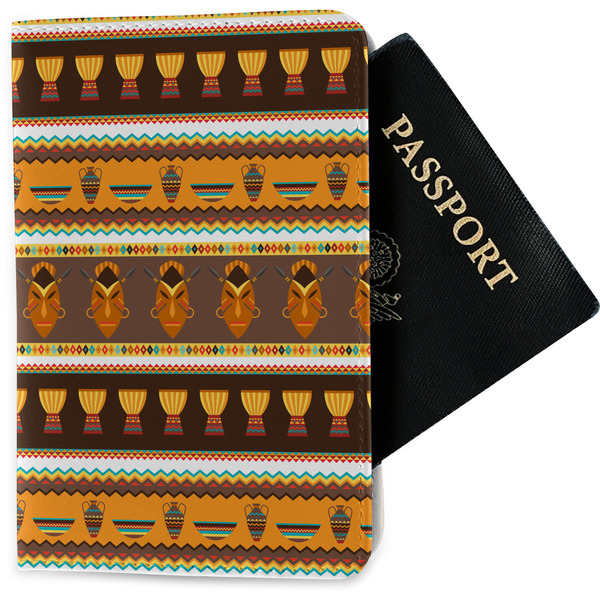 Custom African Masks Passport Holder - Fabric