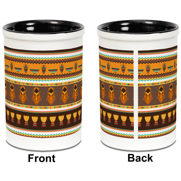 African Masks Pencil Holder - Black - approval