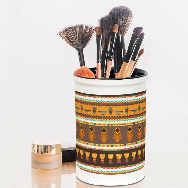 African Masks Pencil Holder - LIFESTYLE makeup