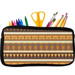 African Masks Neoprene Pencil Case - Small