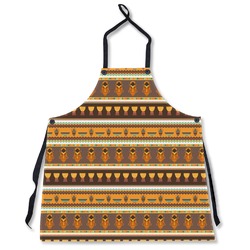 African Masks Apron Without Pockets