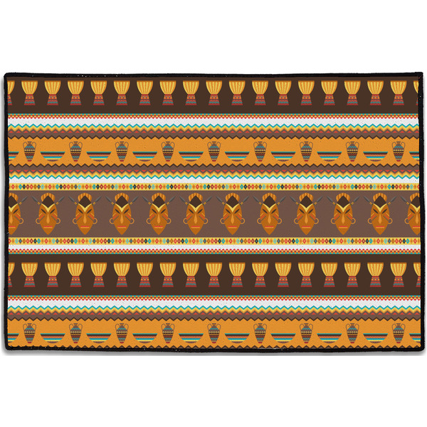 African Masks Personalized Door Mat - 36x24 (APPROVAL)