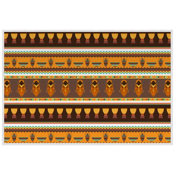 African Masks Personalized Placemat (Back)