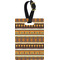 African Masks Plastic Luggage Tag - Rectangular