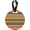 African Masks Personalized Round Luggage Tag