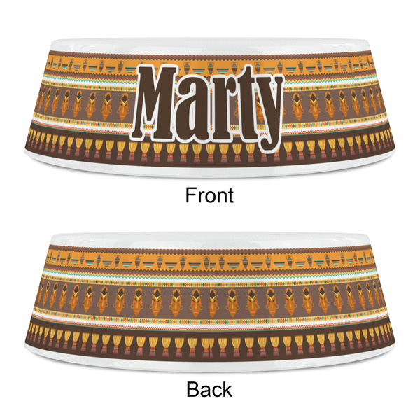 African Masks Plastic Pet Bowls - Small - APPROVAL